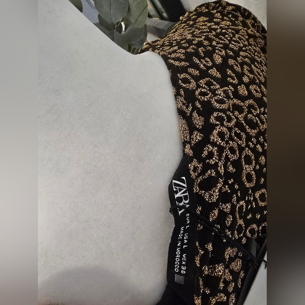 Zara Leopard Print Wrap Dress - Picture 7 of 8